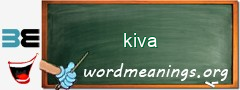 WordMeaning blackboard for kiva